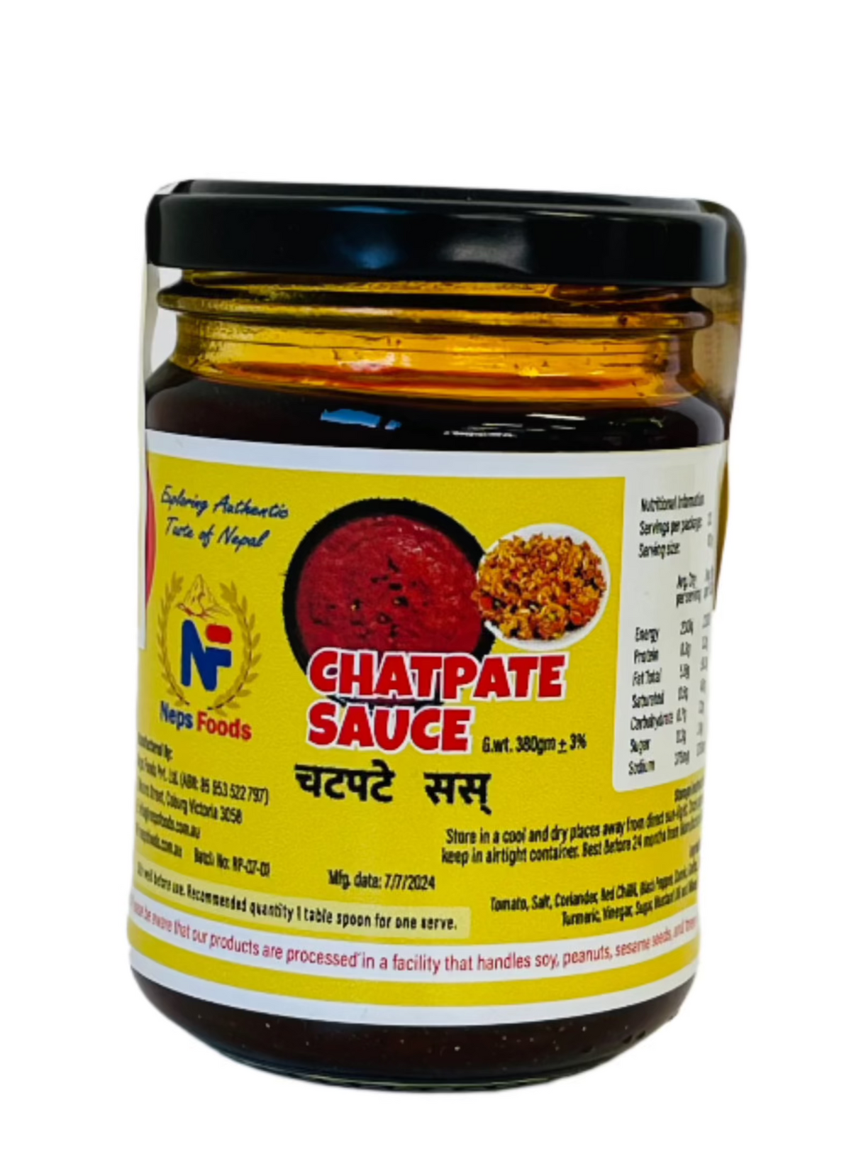 Nep Foods Chatpate Sauce 380Gm