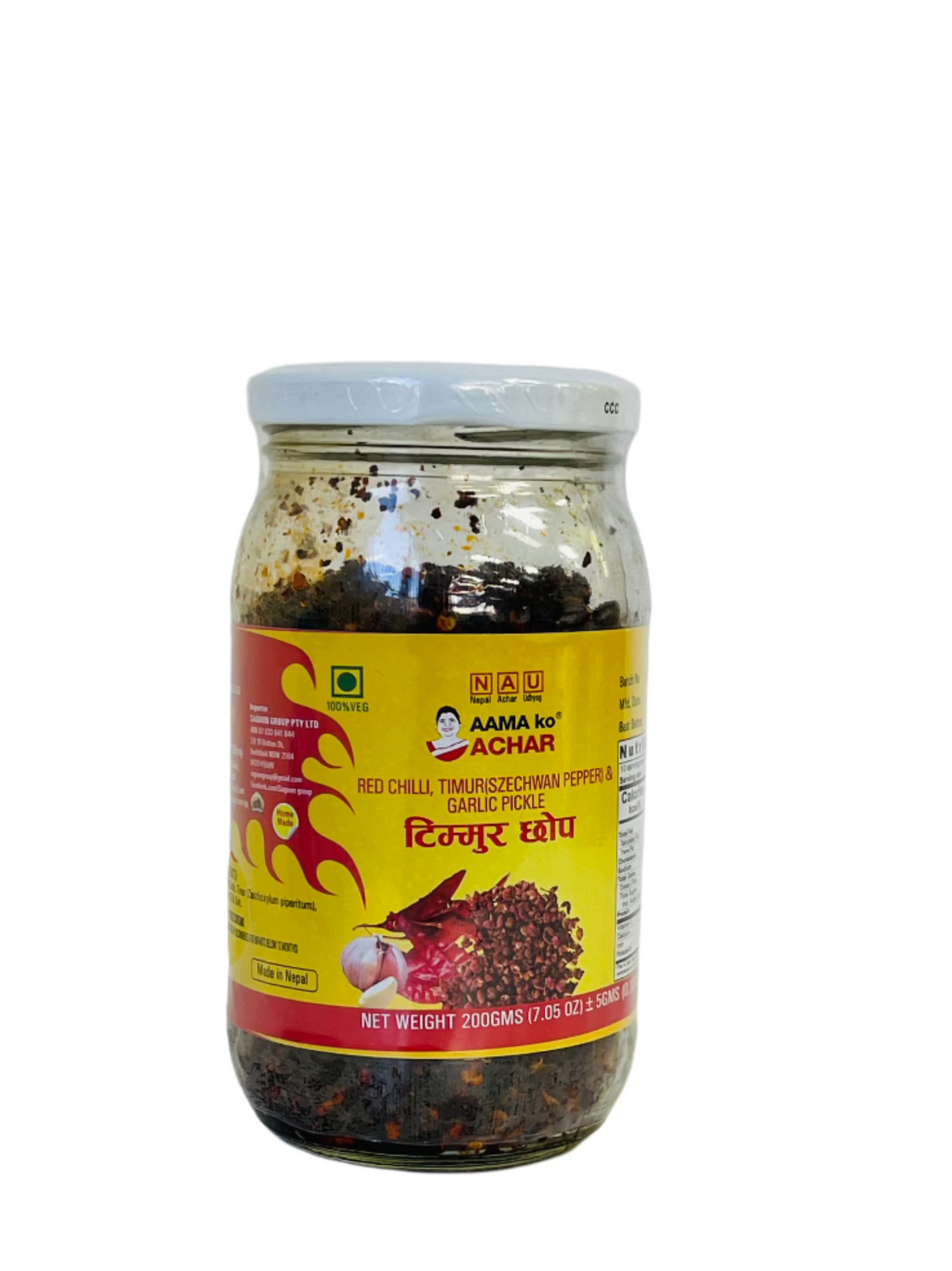 Aama Ko Achaar Timur Chop 200Gm