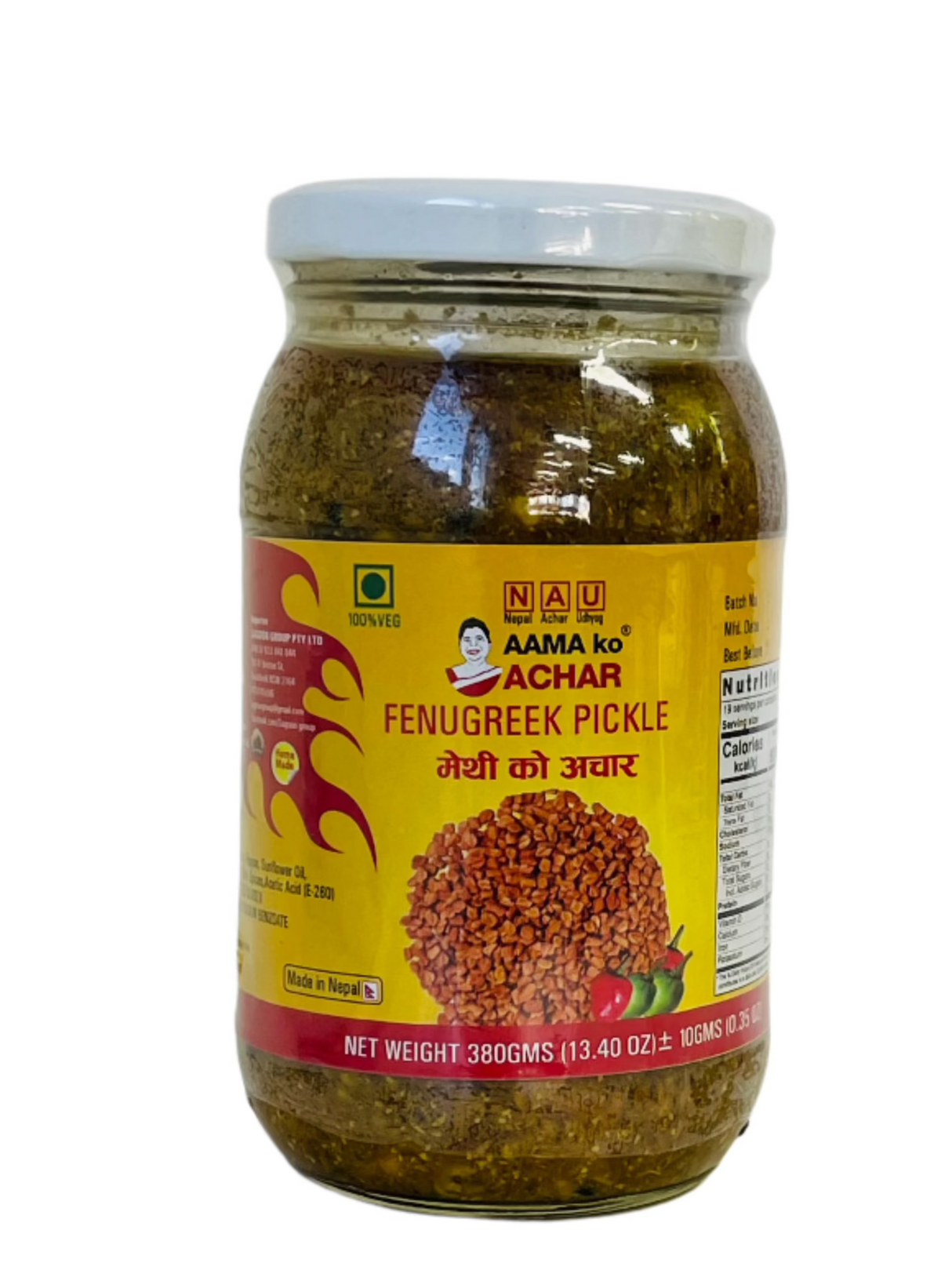 Aama Fenugreek Pickle Methi Achar 380Gm