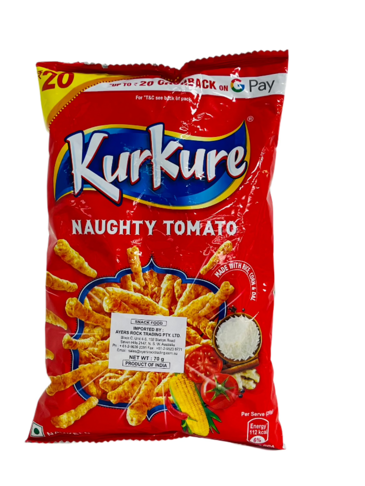 Kurkure Naughty Tomato 70Gm