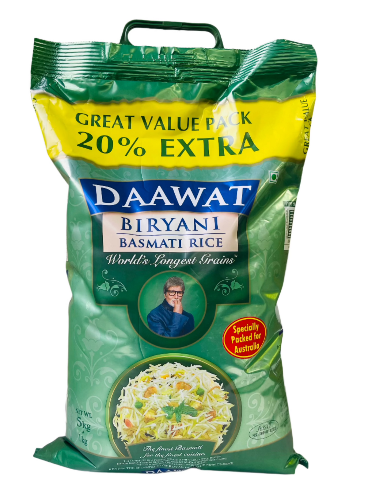 Daawat Biryani Basmati Rice 5Kg