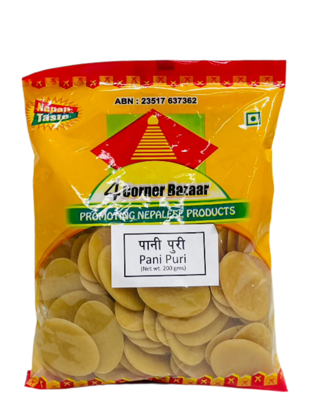 4 Corner Pani Puri Chips 200Gm