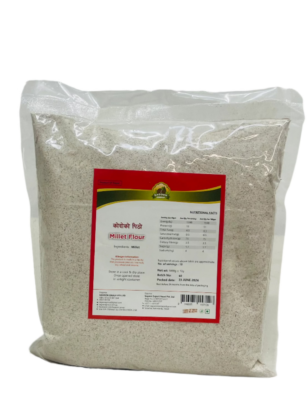 Sagoon Kodo Ko Pitho Millet Flour 1Kg