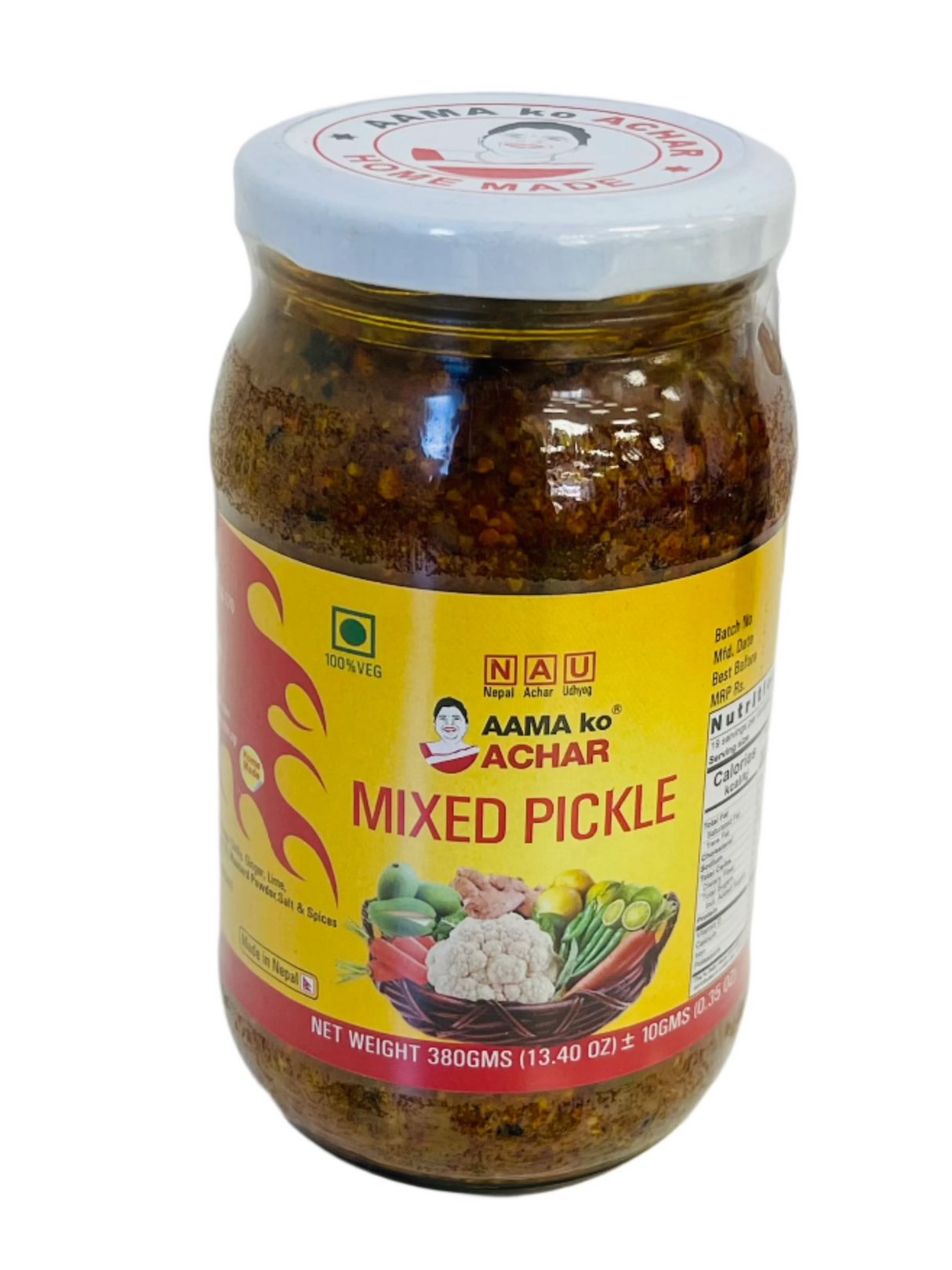 Aama Ko Mixed Pickles 380Gm