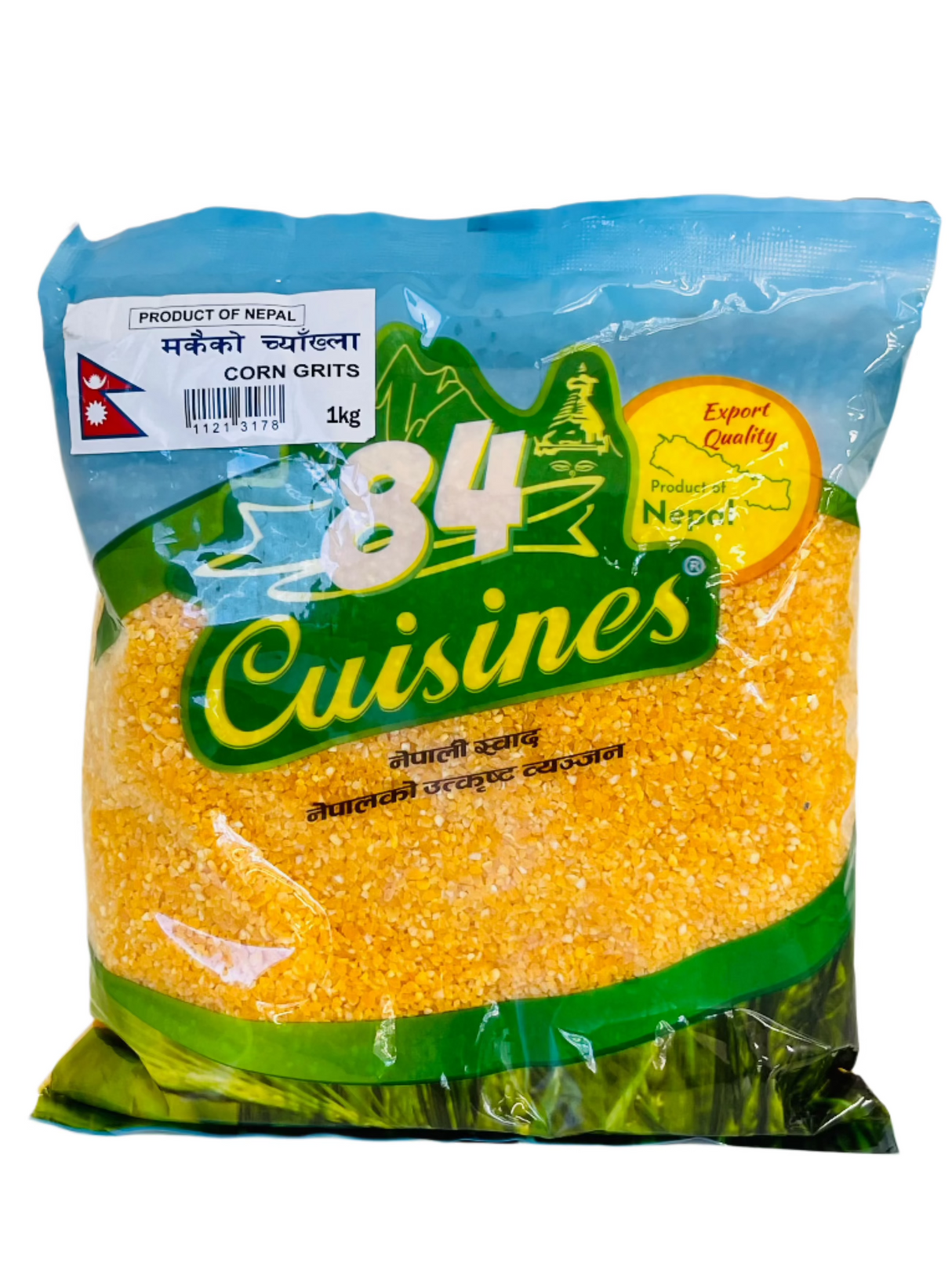 84 Cuisine Makai ko Chyakla Corn Grits 1Kg