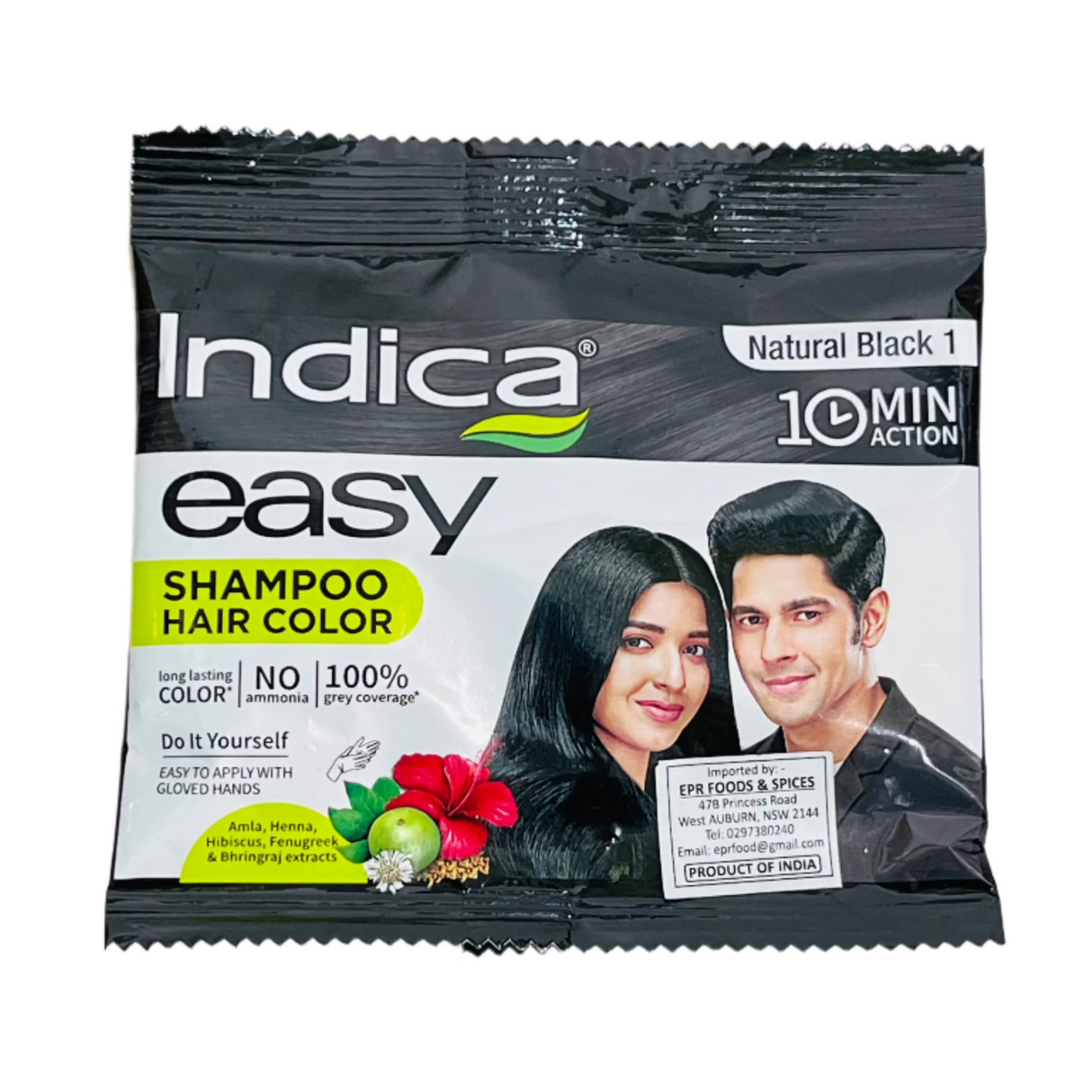 Indica Hair Color Natural Black 25Ml