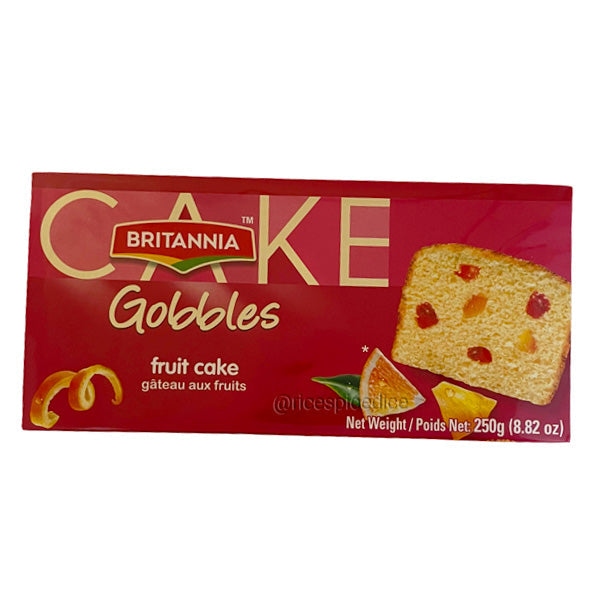 Britannia Gobbles Fruit Cake 250 gms #47023 | Buy Biscuits & Cookies Online