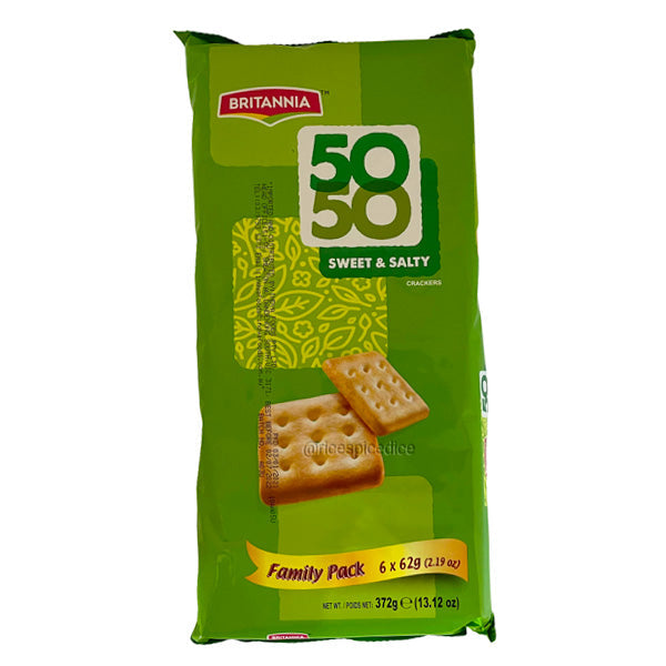 Britannia 50-50 Sweet And Salty Family Pack  6*62Gm