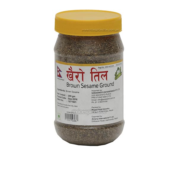 84 Cuisine Khairo Til Powder Brown Sesame 200Gm